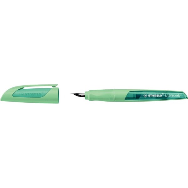 Schulfüller EASYbuddy mit Feder in M, Pastellfarben, minzgrün