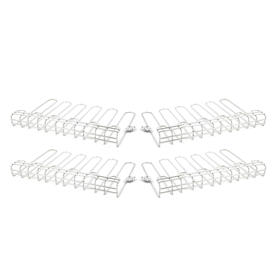 Hostelnovo - Lot de 4 supports suspendus pour verres en inox 45 x 31 x 5,5 cm