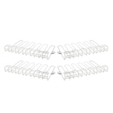 thumbnail of Hostelnovo - Lot de 4 supports suspendus pour verres en inox 45 x 31 x 5,5 cm