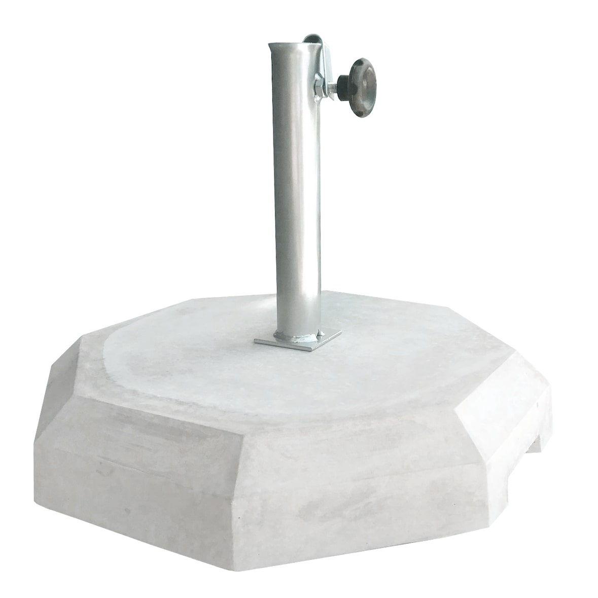 Base para sombrilla 23 Kg, en cemento natural - ARTICIMENTOS