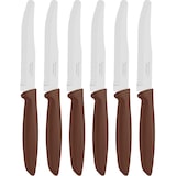 thumbnail of Tramontina coltelli tavola Plenus acciaio inox marrone Set 6 Pezzi 12,5 cm