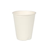 thumbnail of PAPSTAR 40 Trinkbecher, Zuckerrohr "pure" 0,2 l Ø 8 cm · 9,1 cm weiss für Heißgetränke