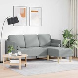 thumbnail of vidaXL Sofa Set mit Kissen Hellgrau Polyester