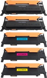 thumbnail of 5x IBC Toner Kompatibel Kompatibel für Samsung CLX-3185 N / CLX-3185 W CLX-3185 FN / FW SET 9 5x Toner CLP320 (Set +1x BK) (Mehrfarbig)