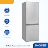 thumbnail of Exquisit Kühl-Gefrierkombination KGC232-60-E-040E silber | 173 l Nutzinhalt | Silber