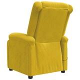 thumbnail of vidaXL Massagesessel Gelb Samt