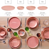 thumbnail of James Cooke Serviesset Bliss Stoneware 6-persoons 24-delig Roze