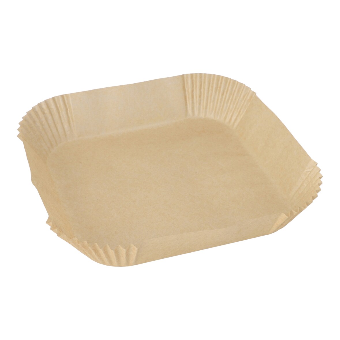 Backpapier 20 cm x 20 cm x 4,5 cm braun für Air Fryer (1000 Stück) PAPSTAR
