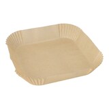 thumbnail of Backpapier 20 cm x 20 cm x 4,5 cm braun für Air Fryer (1000 Stück) PAPSTAR