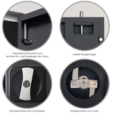 thumbnail of PROREGAL Stahlschrank BEE mit 9 lackierten Fachböden | HxBxT 195x92x60cm | Anthrazit-Anthrazit | Werkstattschrank Werkzeugschrank Aktenschrank