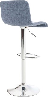 thumbnail of DELUKE® Barhocker BERLIN - Blau, Stoff | Barhocker mit Lehne Barstuhl Tresenhocker Tresenstuhl Kneipenhocker Kneipenstuhl