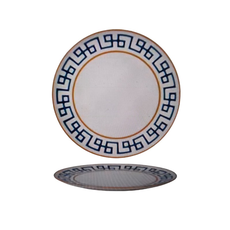 6 x flache Teller DEDALO - Porzellan - 20cm - Morini