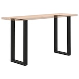 thumbnail of Helloshop26 - Juego de 2 patas ajustables para mesa de bar en forma de U 40 x 90-91 cm diseño moderno acero negro 02_0057456