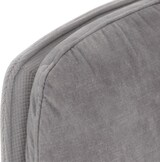 thumbnail of 2er-Set Esszimmerstuhl HWC-M68, Küchenstuhl Lehnstuhl, drehbar Auto-Position, Metall Stoff/Textil ~ grau