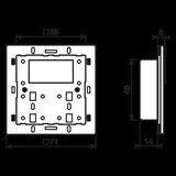 thumbnail of Jung KNX Komp.Raumcontroller 4093 KRM TS D 4093KRMTSD