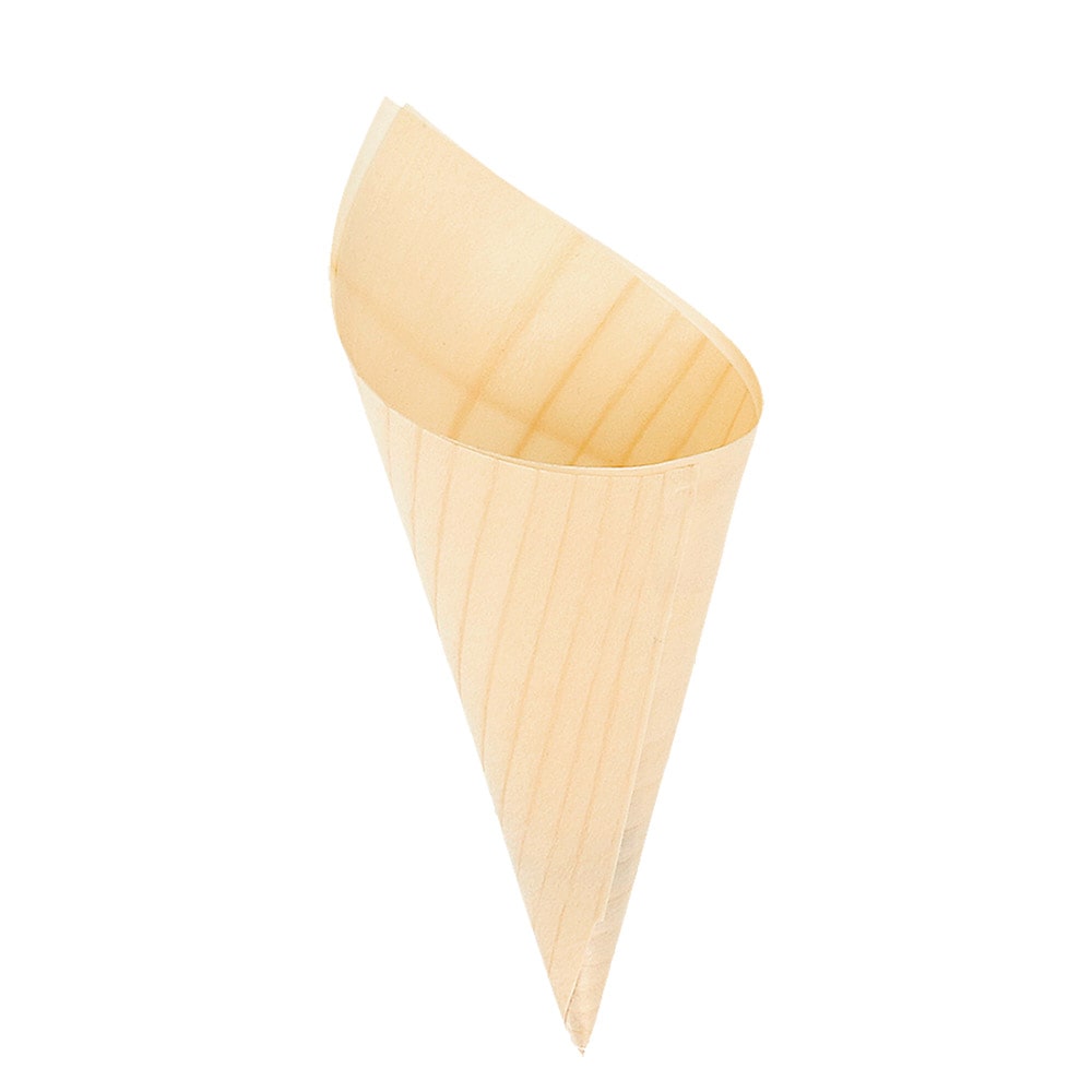 Garcia de Pou 500 Unités - Cornets En Feuille De Peuplier 20 Cm Naturel Bois