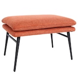 thumbnail of Poggiapiedi pouff HWC-L62 Lounge elegante tessuto ~ arancione