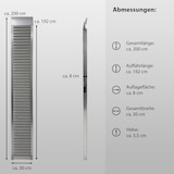 thumbnail of TRUTZHOLM 1 x Profi Schwerlastrampe 200 cm Traglast 1000 kg Alu grau Verladerampe Auffahrrampe