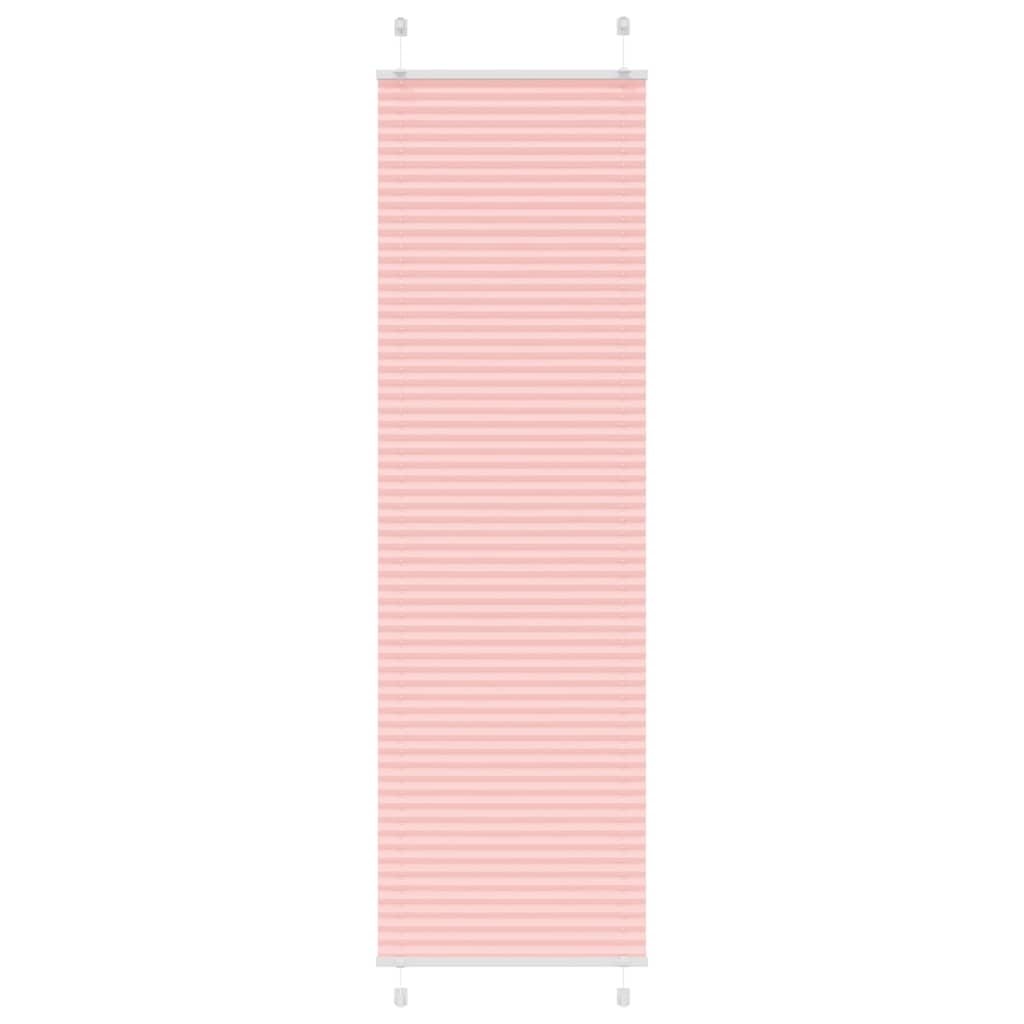 vidaXL Plissee Rosa 65x200 cm Stoffbreite 64,4 cm Polyester