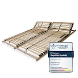 thumbnail of Lattenrost 180x200, Kopfteil verstellbar, Ergonomischer 7 Zonen Lattenrost, Buchenholz, 28 Latten, Hergestellt in Deutschland, 2x 90x200cmbis 150Kg