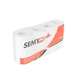 thumbnail of SemyTop 56 Rollen Toilettenpapier, 3-lagig, Recycling, weiß, geprägt, 250 Blatt (7x8 Rollen)