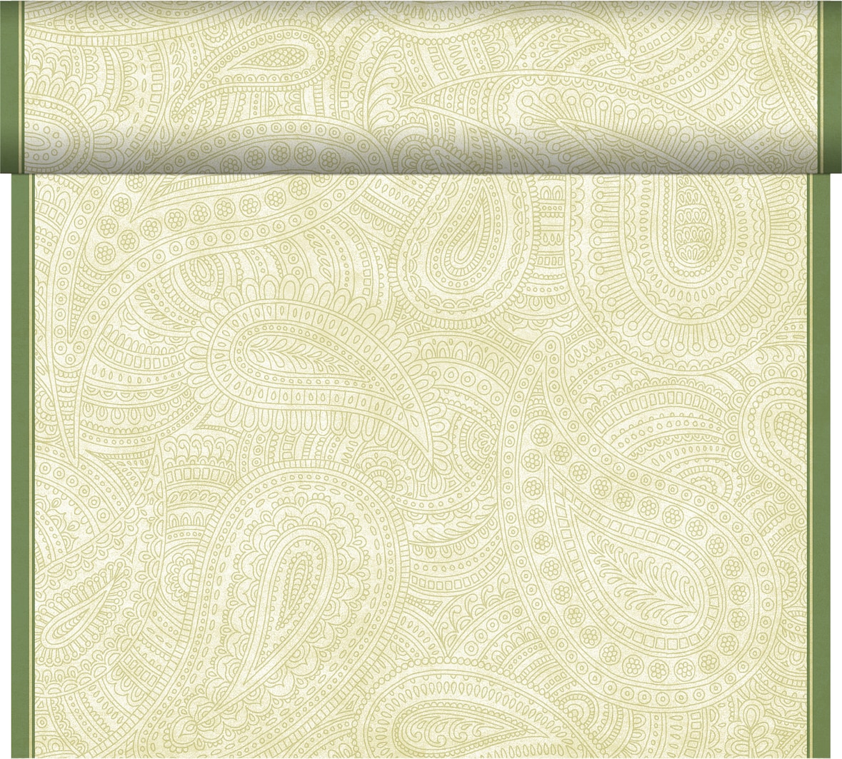 Duni Bio Dunicel® Tête-à-Tête-Tischläufer 0,4 x 24 m Paisley, 4 Stk/Krt (4 x 1 Stk)