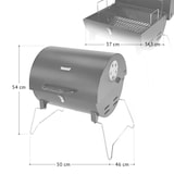 thumbnail of TAINO CHAROX Holzkohlegrill Tragbar Kompakter Tischgrill Grill Balkon Mit Kohlewanne