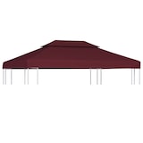 thumbnail of vidaXL Pavillon-Dach mit Lüftungsdach 310 g/m² 4x3 m Bordeauxrot