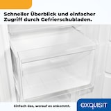 thumbnail of Exquisit Gefrierschrank GS231-NF-H-040C weiss | Gefrierschrank NoFrost 161 L Volumen | 4* Schnellgefrieren | Alarm | Gefrierschrank Gross