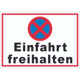 thumbnail of Parken verboten Einfahrt freihalten waagerecht Aufkleber A9 (37x52mm)