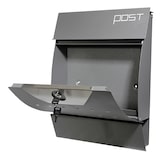thumbnail of Briefkasten Wandbriefkasten Postkasten Postfach inkl Zeitungsrolle Dunkelgrau V2