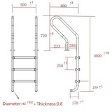 thumbnail of Uniprodo Scaletta per piscina - 3 gradini