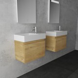 thumbnail of Alpenberger Badmöbel Waschtisch Set | Waschbeckenunterschrank mit Keramikbecken Waschplatz Gäste-WC | Vormontiert Unterschrank mit SoftClose Klapptür