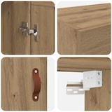 thumbnail of vidaXL Wandschrank Artisan-Eiche 34,5 x 34 x 90 cm Holzwerkstoff