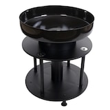 thumbnail of Barbecue BBQ braciere griglia HWC-K95 acciaio inox smalto 67x56x56cm nero
