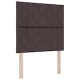 thumbnail of vidaXL Boxspringbett mit Kopfteil Dunkelbraun 120 x 200 cm Stoff