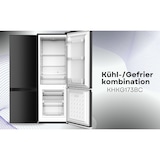 thumbnail of PKM Kühlgefrierkombination KHKG173BC schwarz 161L Kühlschrank LED
