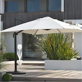 thumbnail of Parasol déporté en aluminium et polyester Sevilla 4 x 3 m anthracite Dcb Garden