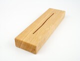 thumbnail of Tischaufsteller »Eiche« DIN A7 hoch, Holz+Acrylglas