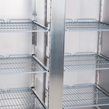 thumbnail of Romux® Kühlschrank mit 2 Türen 134 cm mit Umluftkühlung | Gastro Kühlschrank aus Edelstahl mit 1065 L Kapazität - 6 Einlegeböden und 750 W