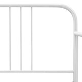 thumbnail of vidaXL Ausziehsofa Bettgestell Weiß Metall 90x200 cm