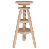 thumbnail of Aranaz Taburete giratorio pino alto sin barniz
