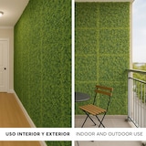 thumbnail of WellHome – Giardino verticale artificiale – Pannello siepe 100x100 cm per interni ed esterni – Foglie verdi