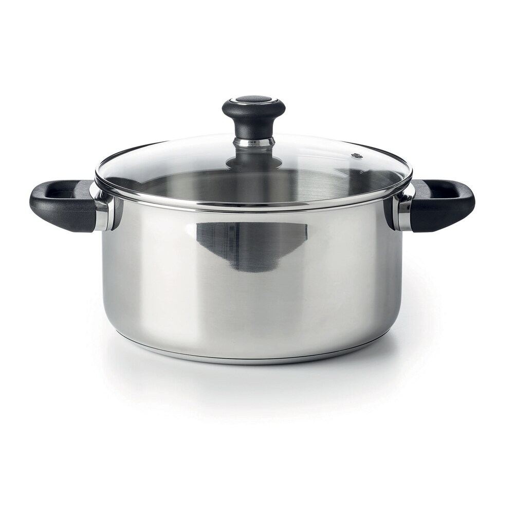 Faitout et couvercle Polo 1,5 l en inox -  150.00 cl Argent / Métallique Rond Acier Inoxydable (inox  Beka 14.00x14.00 cm