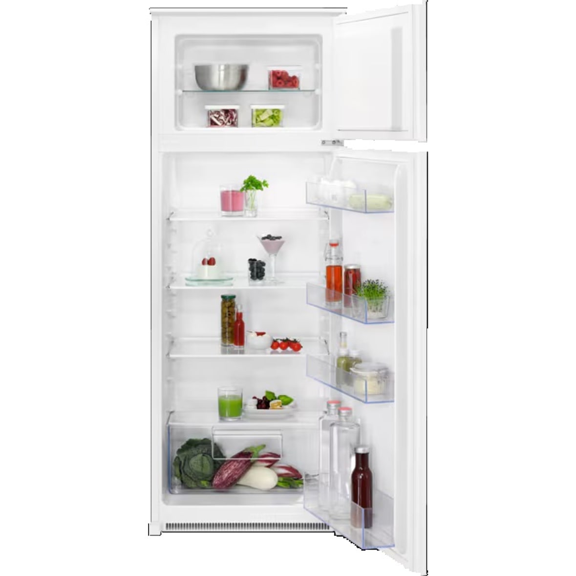 AEG OSD5S141ES 5000 ColdSense / Einbau Doppeltür - Kühlautomat / 1446 mm / 218 L / LowFrost / Schlepptür