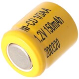 thumbnail of Akku passend für Sanyo N-110AA Akku NiCd 1/3 AA Mignon ohne Lötfahne 150mAh