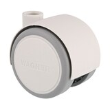 thumbnail of WAGNER Design Möbelrolle/Doppelrolle - SOFT - Durchmesser Ø 40 mm, papyrusweiß/grau, Tragkraft 35 kg - 01670401