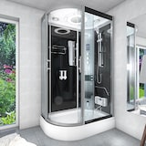 thumbnail of Duschkabine Komplettdusche Fertigdusche Dusche D60-73T1L 120x80 cm ohne 2K Scheiben Versiegelung