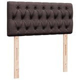 thumbnail of vidaXL Boxspringbett mit Matratze Dunkelbraun 90x200 cm Stoff