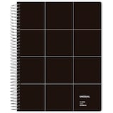 thumbnail of Caderno de  capa dura A5 Unequal Grid preto